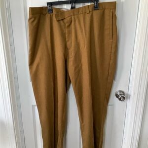 Michael 88 Irvin office pants for men size 42X30 color brown like dark orange.
